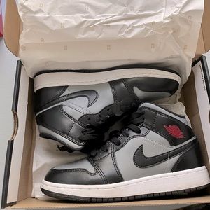 GS Jordan 1 Mid Shadow Red